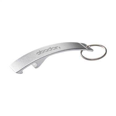 Logotrade promotional items photo of: Alu Opener GRS Recycled keyring