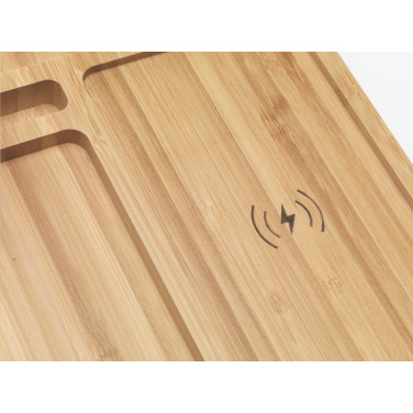 Logo trade advertising products image of: Bamboo Organizer charger