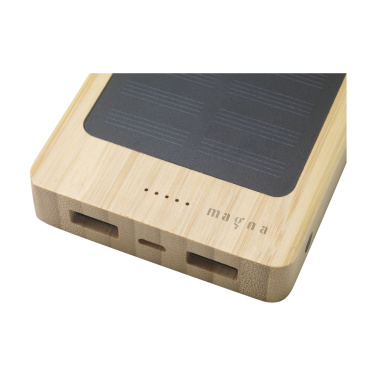 Logotrade corporate gift picture of: Solar Powerbank 8000+ Wireless Charger