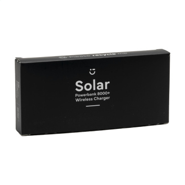 Logo trade corporate gift photo of: Solar Powerbank 8000+ Wireless Charger