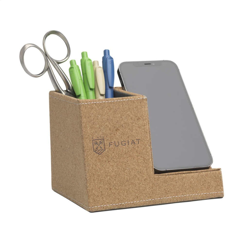 Logotrade promotional product image of: Ecork Pen Holder Wireless Charger