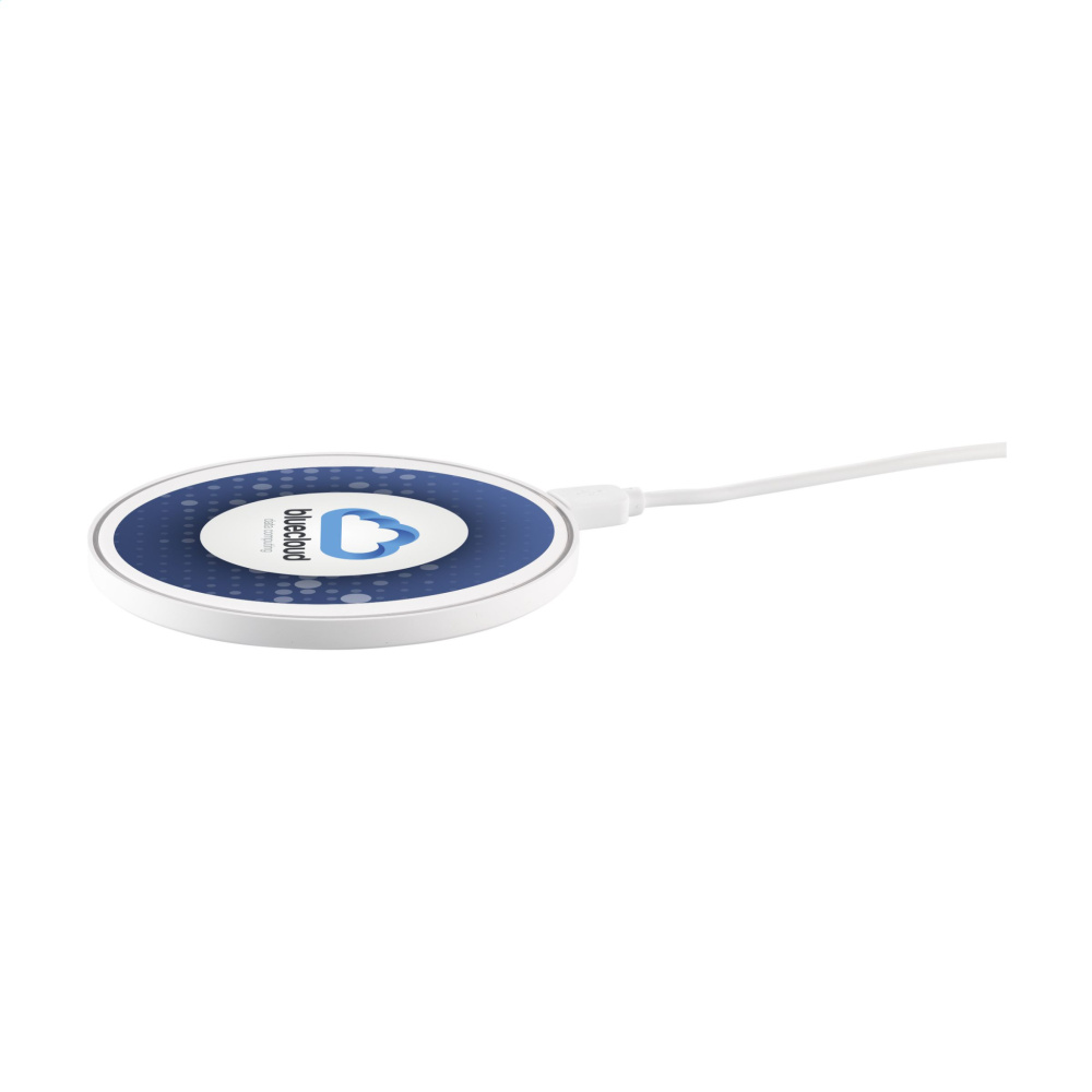 Logotrade promotional item picture of: Coil RCS Recycled Wireless Charger