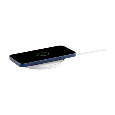 Logotrade promotional product image of: Coil RCS Recycled Wireless Charger