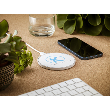 Logotrade promotional item picture of: Coil RCS Recycled Wireless Charger