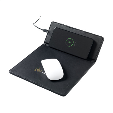 Logo trade promotional giveaways image of: RCS Recycled Wireless Charging Mousepad