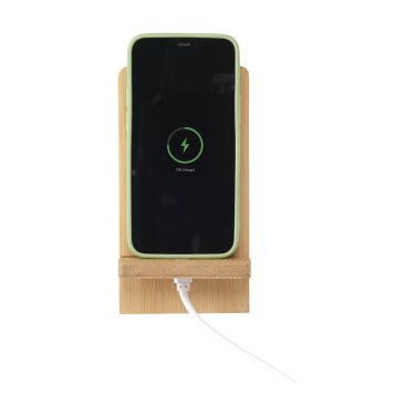 Logo trade promotional items picture of: Miyo Bamboo Phone Stand