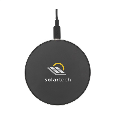 Logo trade advertising products picture of: Tecco GRS Recycled Alu 15W Wireless Charger