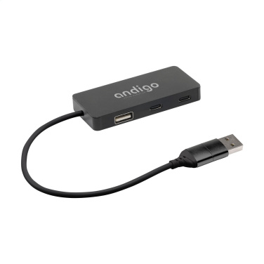 Logotrade promotional merchandise photo of: Tecco GRS Recycled Alu USB Hub