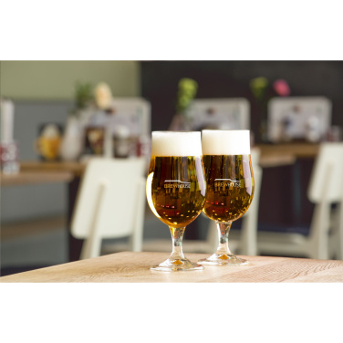 Logo trade promotional giveaways image of: Munich Beer Glass 370 ml