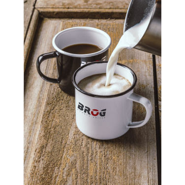 Logo trade promotional merchandise picture of: Retro Enamel Mug 350 ml