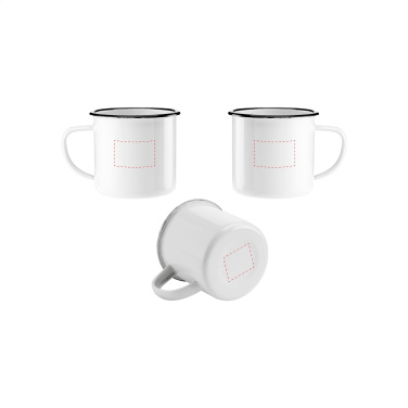 Logo trade promotional product photo of: Retro Enamel Mug 350 ml