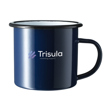 Logo trade promotional gifts image of: Retro Enamel Mug 350 ml