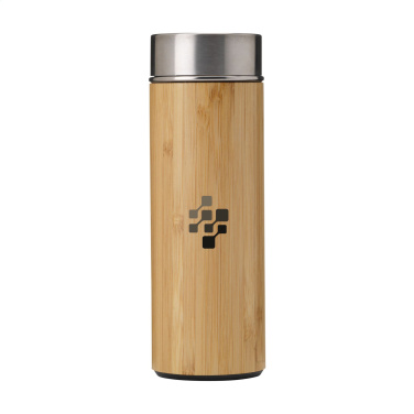 Logo trade promotional giveaways image of: Osaka 360 ml bamboo thermo bottle/thermo cup