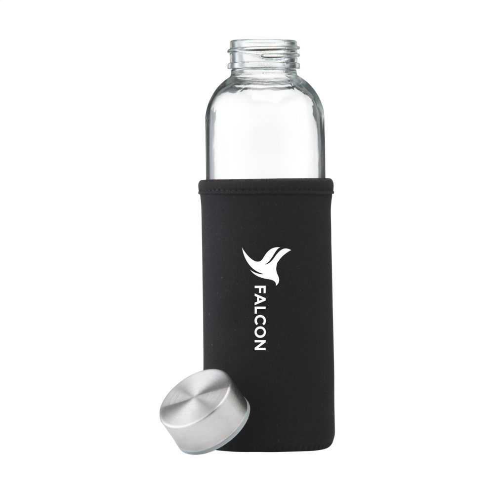 Logo trade advertising product photo of: Senga Glass 500 ml drinking bottle