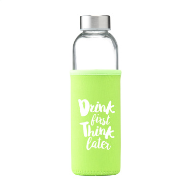 Logo trade promotional item photo of: Senga Glass 500 ml drinking bottle