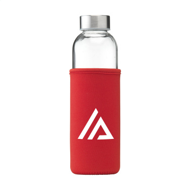 Logo trade promotional giveaway photo of: Senga Glass 500 ml drinking bottle