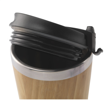 Logo trade promotional items picture of: Tokyo 450 ml bamboo thermo cup