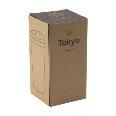 Logo trade advertising products image of: Tokyo 450 ml bamboo thermo cup