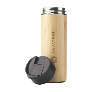 Logotrade corporate gift image of: Sakura 360 ml bamboo thermo bottle/thermo cup