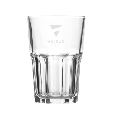 Logo trade promotional items image of: Glory Tumbler Glass 420 ml