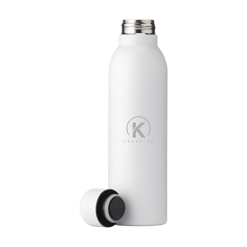 Logo trade promotional item photo of: Helios RCS Recycled Steel Bottle 470 ml