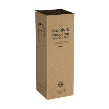 Logotrade corporate gift image of: Nordvik RCS Recycled Steel 500 ml drinking bottle