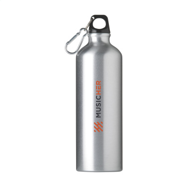 Logo trade business gifts image of: AluMaxi GRS Recycled 750 ml water bottle