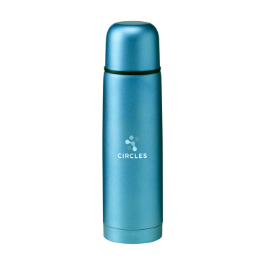 Logo trade promotional giveaways image of: Frosted Bottle RCS Recycled Steel 500 ml thermo bottle