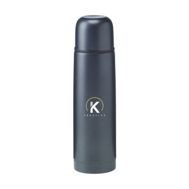 Logotrade promotional item image of: Frosted Bottle RCS Recycled Steel 500 ml thermo bottle