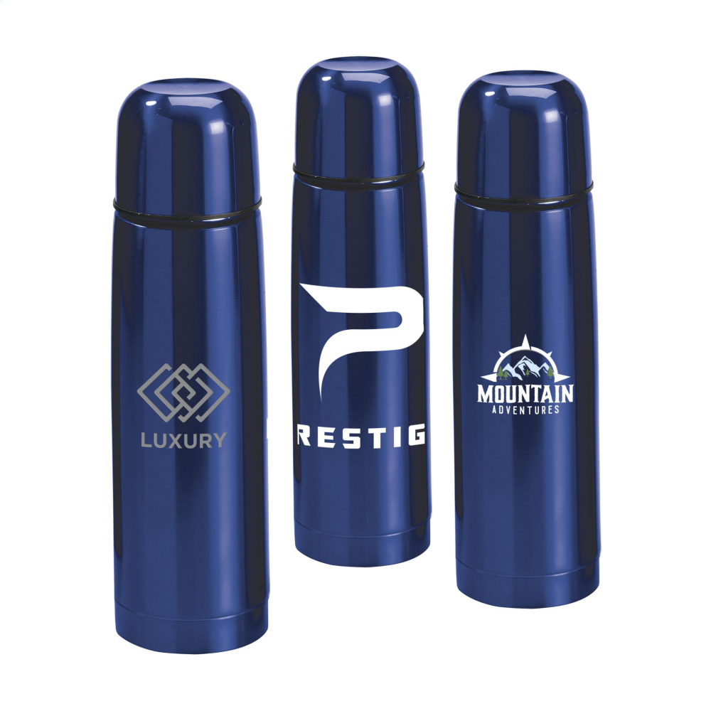 Logotrade corporate gift picture of: ThermoColour RCS Recycled Steel 500 ml thermo bottle