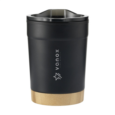 Logotrade corporate gift picture of: Kobe Bamboo RCS Recycled Steel 350 ml coffee cup