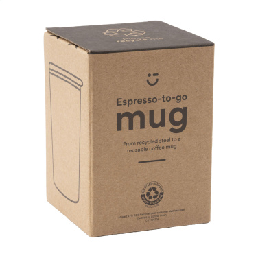 Logotrade promotional item picture of: Espresso-to-Go Mug RCS Recycled Steel 170 ml