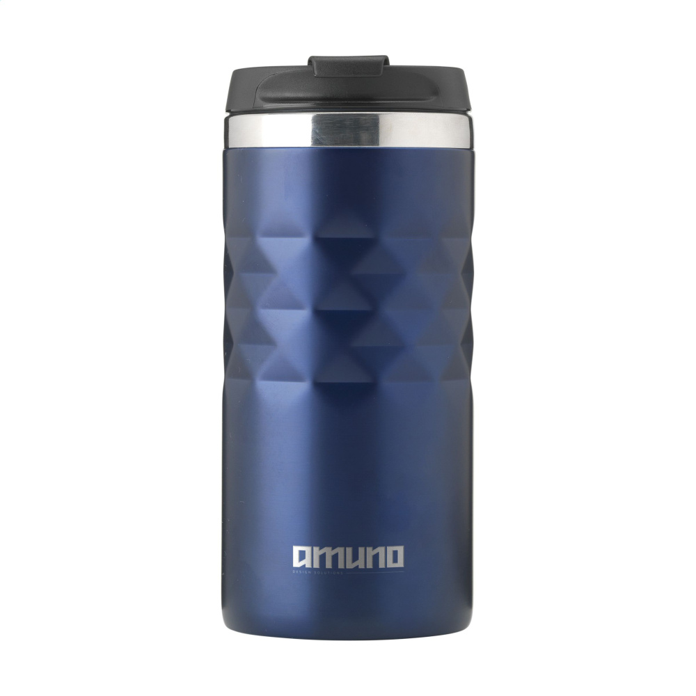 Logo trade promotional merchandise photo of: Geometric Mug RCS Recycled Steel 280 ml thermo cup