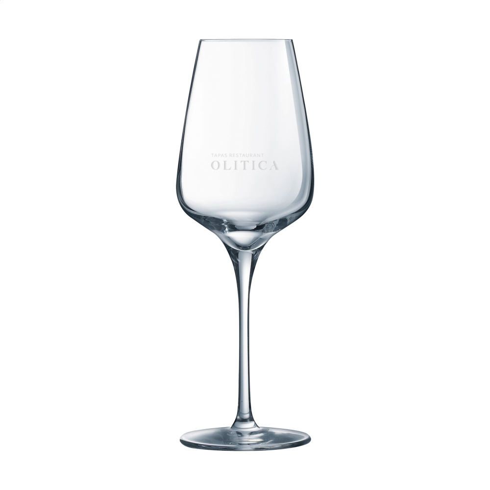 Logo trade promotional merchandise photo of: Riviera Wine glass 350 ml