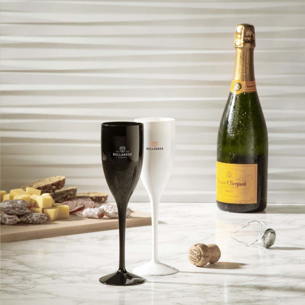 Logotrade promotional gift image of: Lunaire Reusable Champagne Glass 150 ml