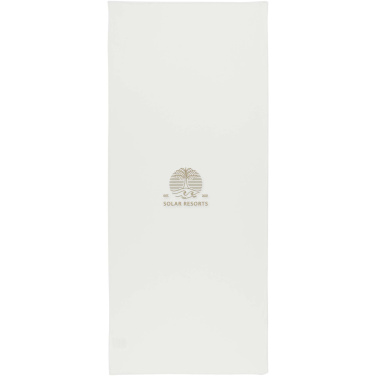 Logo trade promotional merchandise photo of: Lucas RPET sport towel 30x80 cm