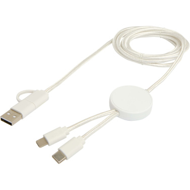 Logotrade promotional product picture of: Citala 5-in-1 recycled plastic 150 cm data sync and 27W fast charge cable