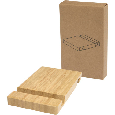 Logotrade corporate gift picture of: Bubup bamboo 2-angled tablet and phone stand