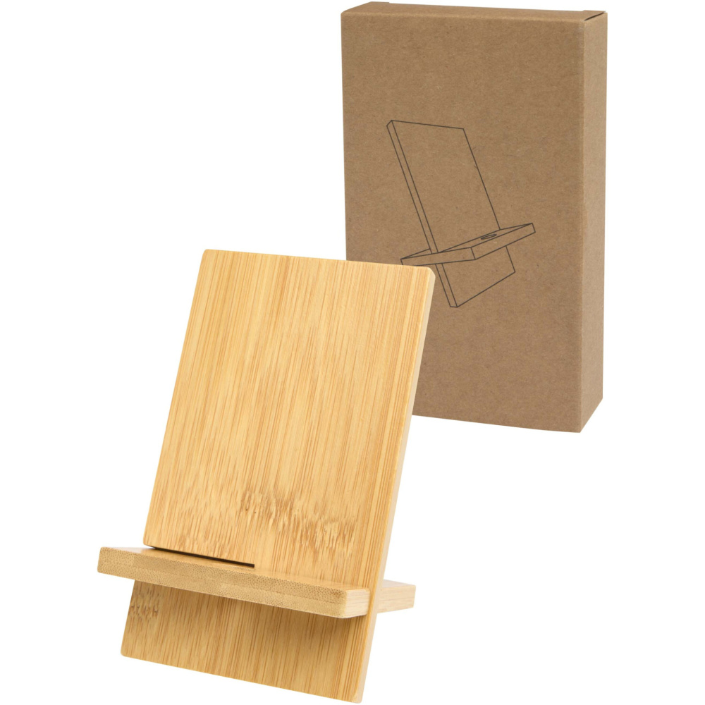 Logotrade promotional item picture of: Ceibo detachable bamboo phone stand