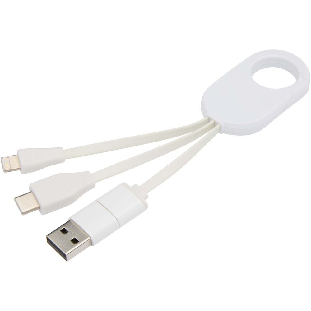 Logotrade advertising product picture of: Troop 4-in-1 recycled plastic charging cable