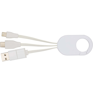 Logo trade promotional products picture of: Troop 4-in-1 recycled plastic charging cable