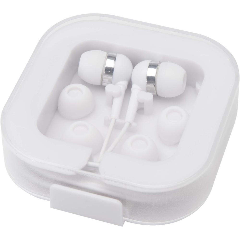 Logotrade corporate gifts photo of: Dofida wired Type-C earbuds with recycled plastic storage box