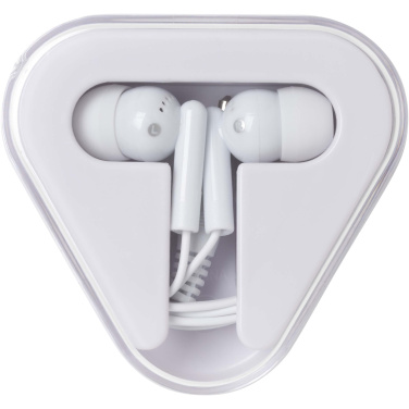 Logo trade promotional giveaways image of: Rebel earbuds with recycled plastic storage box