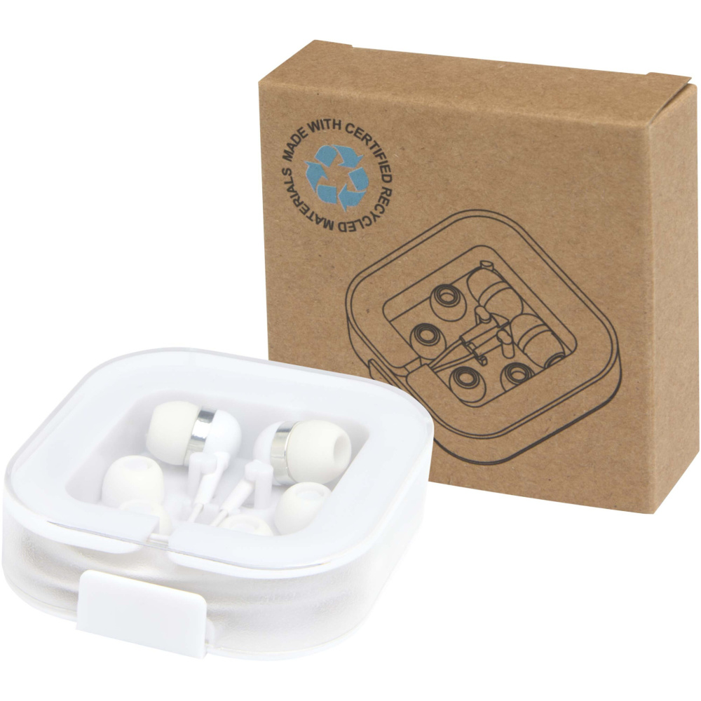 Logo trade promotional product photo of: Baekdu wired Type-C headset with recycled plastic storage box