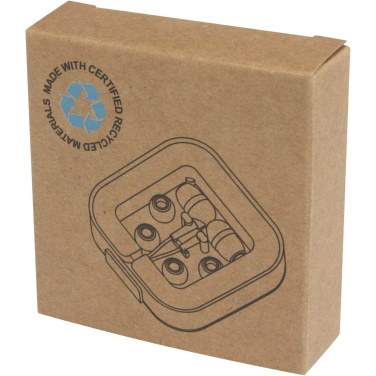Logotrade promotional item picture of: Baekdu wired Type-C headset with recycled plastic storage box