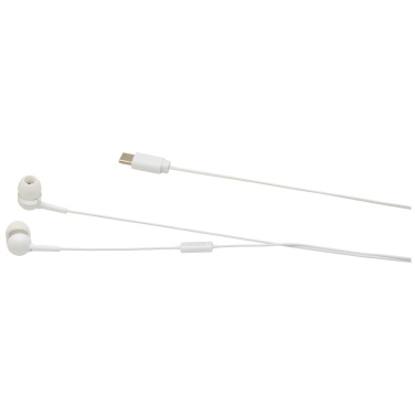 Logo trade corporate gift photo of: Baekdu wired Type-C headset with recycled plastic storage box