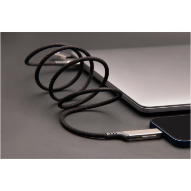 Logotrade promotional gift image of: SCX.design C52 100W 4-in-1 rPET magnetic ultra fast charging cable 