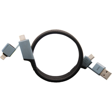 Logo trade business gifts image of: SCX.design C52 100W 4-in-1 rPET magnetic ultra fast charging cable 