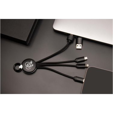 Logo trade promotional merchandise photo of: SCX.design C14 15W 5-in-1 charging cable