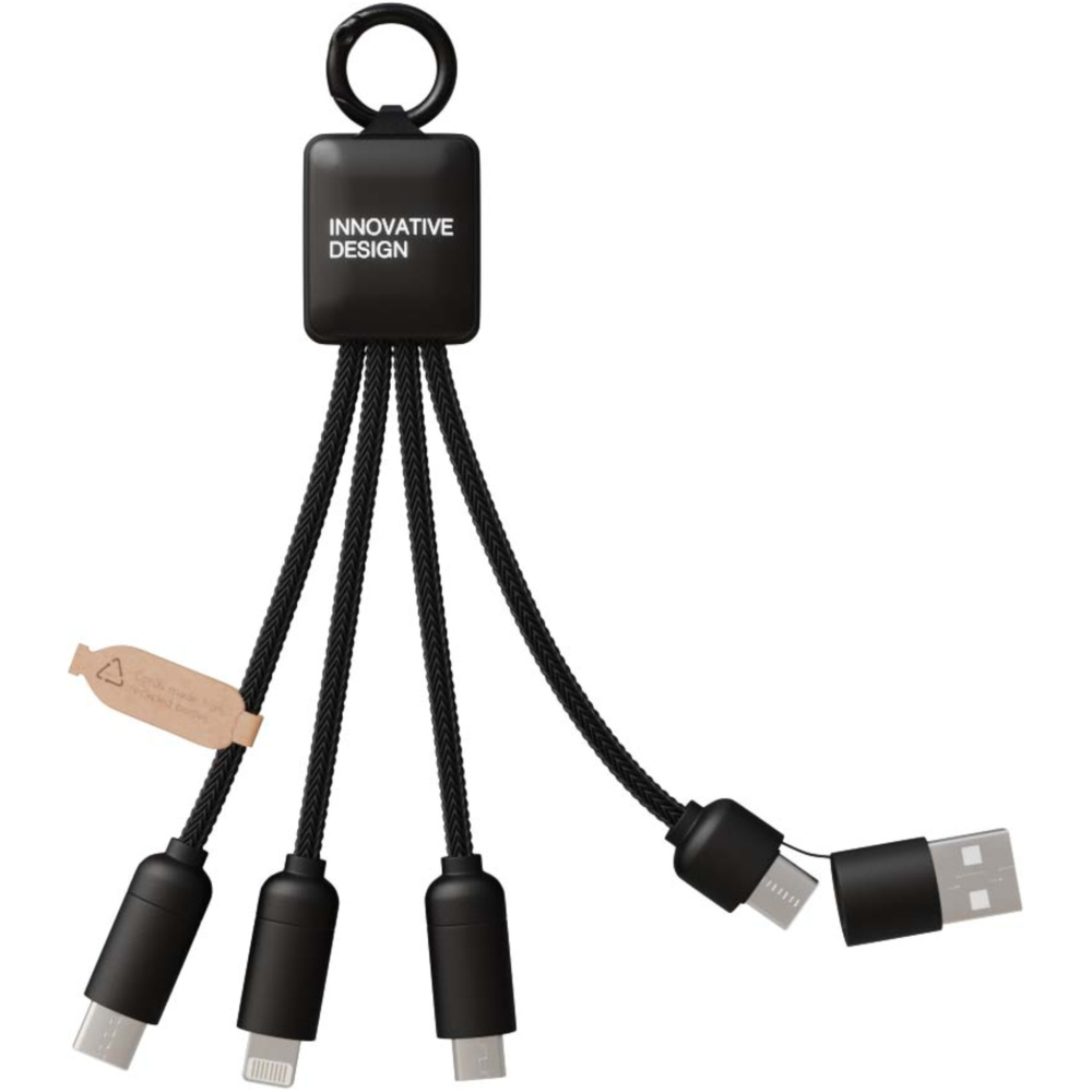 Logo trade corporate gift photo of: SCX.design C13 15W 5-in-1 charging cable